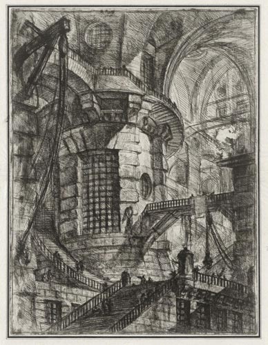 Der runde Turm, aus der Folge Invenzioni Capric di Carceri, Rom 1750, Radierung.