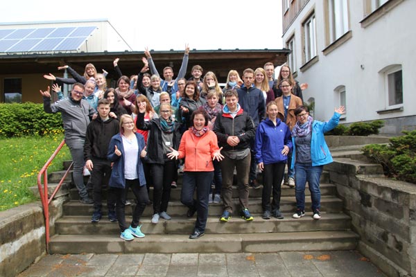 Gruppenbild: Teilnehmer der Jugendgruppenleiterschulung