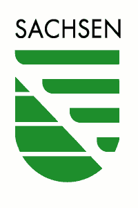 Wappen des Sächsischen Freistaates Sachsen (modern in grün)