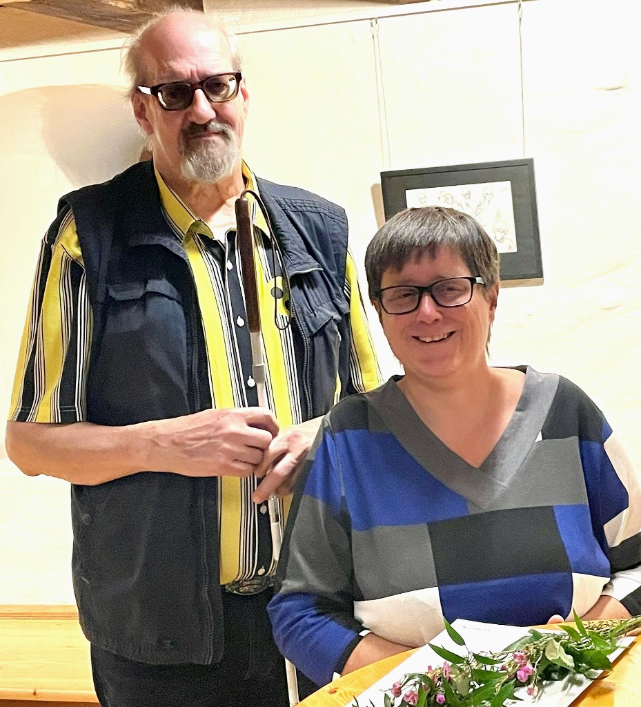 Beate Schilbach und Andreas Müller nach der Verleihung des Bürgerpreises im Malzhaus